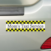 Mam's Taxi Bumpersticker (Op auto)
