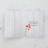 Mam's verjaardagsdagsdagsdagsmaaltijd op lint en h kaart (Binnen)