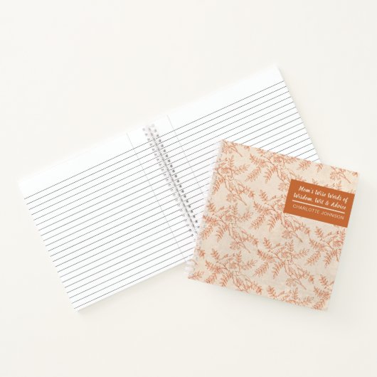 Mam's Wise Words of Wisdom Wit Advice Keepomwille Notitieboek (Binnen)