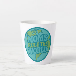 Mamsen Besturen de Wereld Groovy Globe Latte Mok
