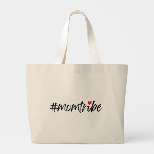 #MamTribe | Moderne Moederdag voor moederschap Grote Tote Bag (Achterkant)