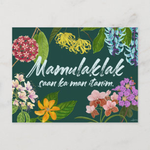 "Mamulaklak" (Bloom) Filipino Motivatie Briefkaart