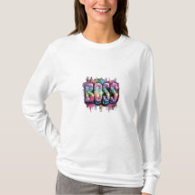 MaMuse Regenboog Baas T-shirt met lange mouwen