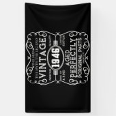 Man 1946: Myth Legend 75th Birthday Spandoek (Verticaal)