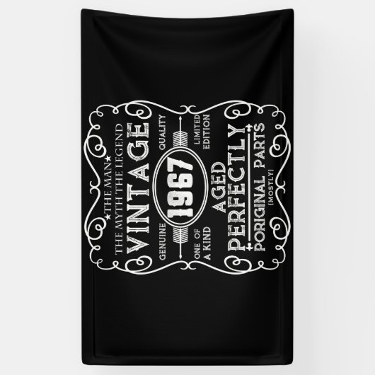 Man 1967: Myth Legend 54th Birthday Spandoek (Verticaal)