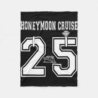 Man 2025 getrouwd huwelijksreis cruise pasgetrouwd fleece deken