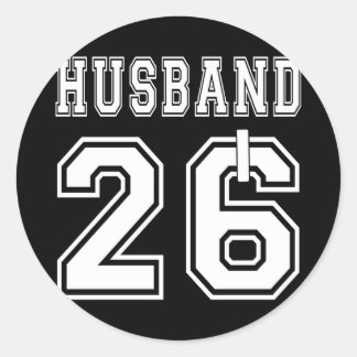 Man 2026 echtgenoot echtgenote bijpassende verlovi ronde sticker