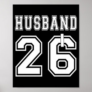 Man 2026 echtgenoot vrouw bijpassende verlovingsfe poster