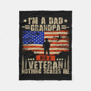 Man 4 juli _ Usa Vlag _ Een Vader Grootvader En Ee Fleece Deken