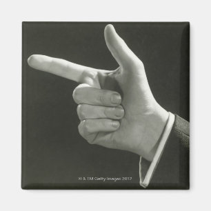 Man aanwijzen magneet