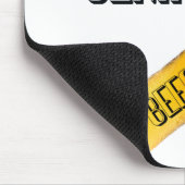 Man achter de bier muismat (Hoek)