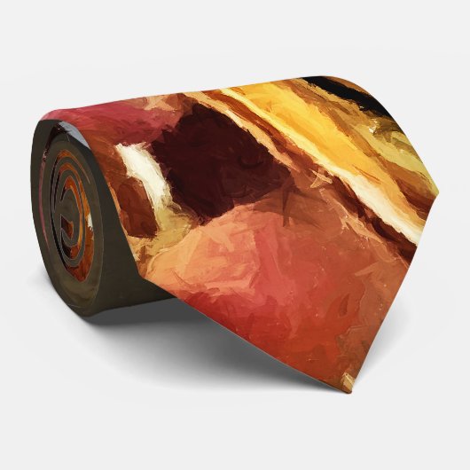 Man afspeeltrompet stropdas (Opgerold)