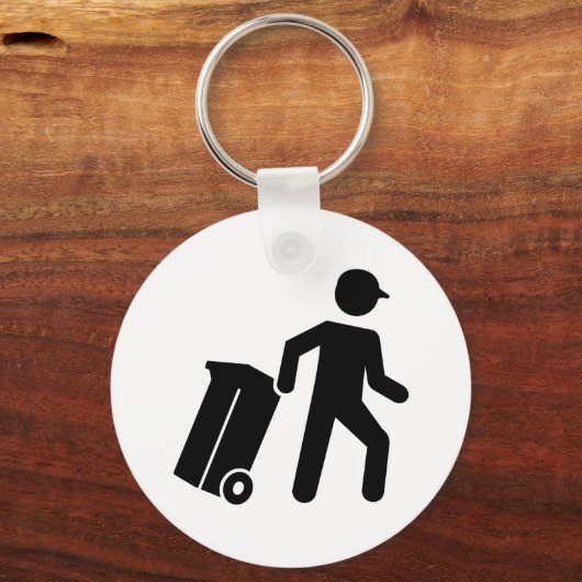 Man afval sleutelhanger (Voorkant)
