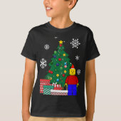 Man Around The Christmas Tree T Shirt (Voorkant)
