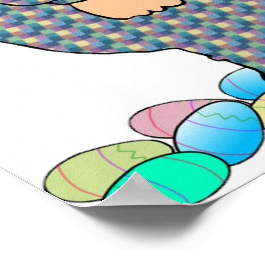 Man As Easter Bunny Poster (Coin)