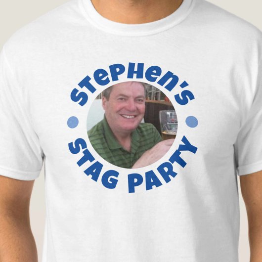 Man Bachelor Party Foto T-shirt