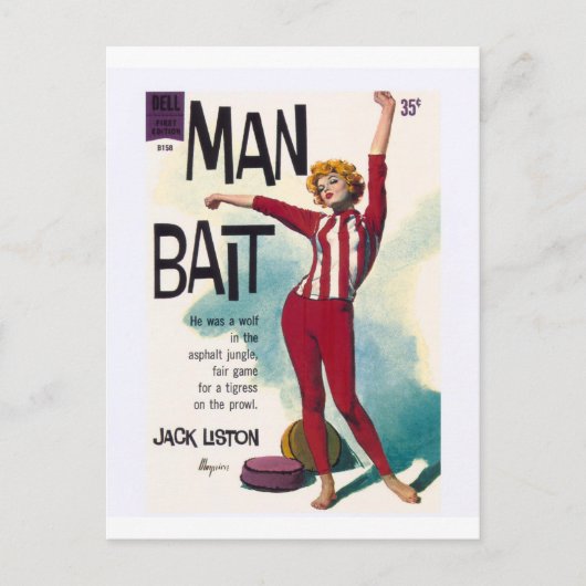 Man Bait. Briefkaart (Voorkant)