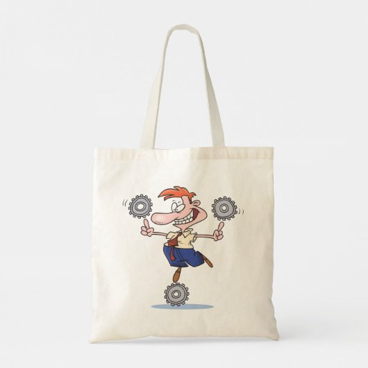Man-balanceringskaarten Tote Bag (Achterkant)