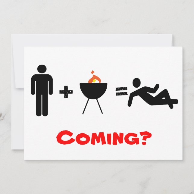 man + BBQ = Chillen, Kom je ook? (Voorkant)