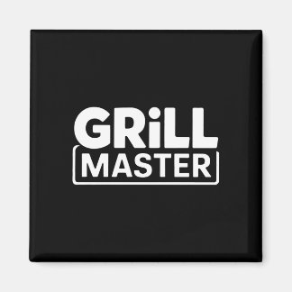 Man bbq grill meester achtertuin barbecue rook kon magneet