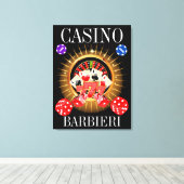 Man bedekt je casino Canvas kunst (Insitu (Houten vloer))