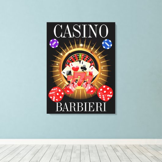 Man bedekt je casino Canvas kunst (Insitu (Houten vloer))