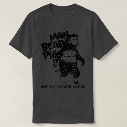 Man Beer Varkens Funny  Dierlijk Mannen T-shirt (Design voorkant)