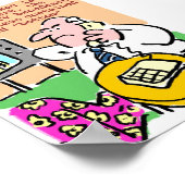 Man beklaagt telefonisch over tv-uitzendingen poster (Hoek)