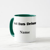 Man Beste buschauffeur Gepersonaliseerd Mok (Voorkant links)