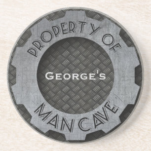 Man bezittingen van de grot van zandsteen onderzetter