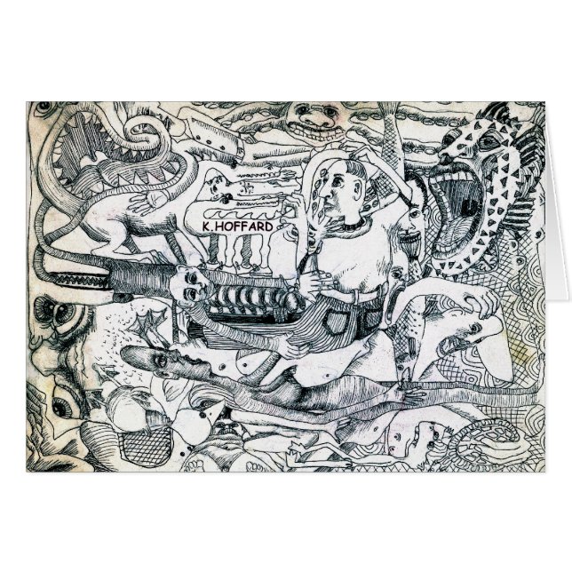 "Man bij dierentuin" (Voorkant Horizontaal)