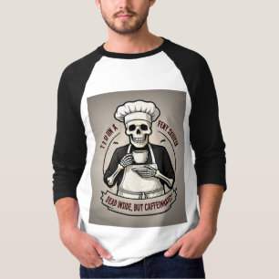 Man Blach en wight Tshart T-shirt