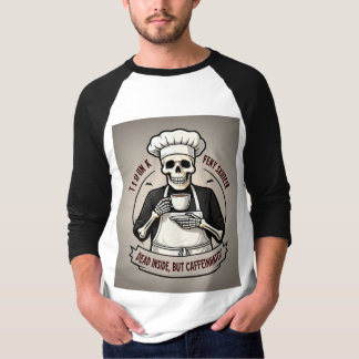 Man Blach en wight Tshart T-shirt