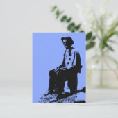 Man Blues Briefkaart (Staand voorkant)