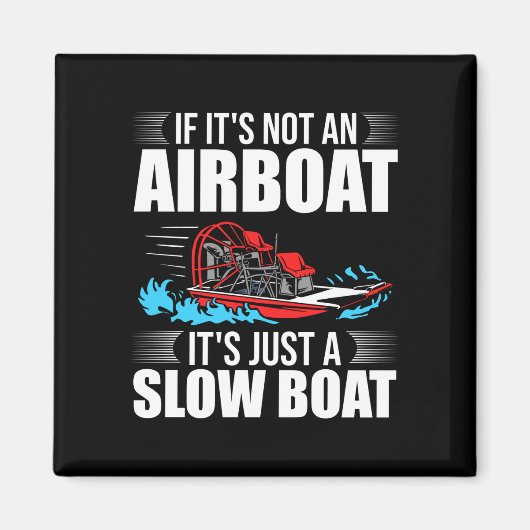 Man boot ruiter airboot varen boot magneet (Voorkant)