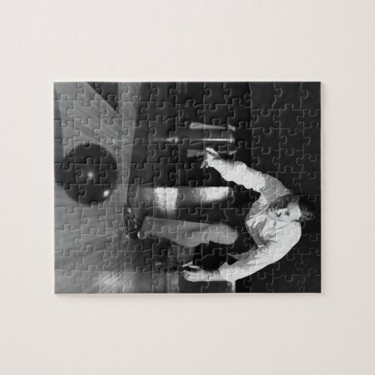 Man Bowling Legpuzzel (Horizontaal)