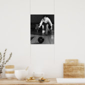 Man Bowling Poster (Keuken)