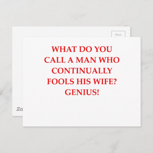 man briefkaart (Voorkant / Achterkant)