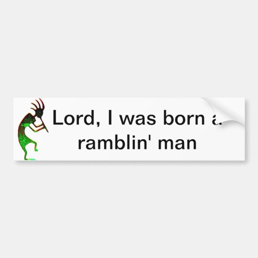 man-bumper bumpersticker (Voorkant)