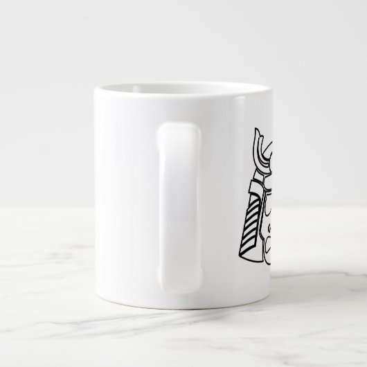 Man Bun Samurai Humour Mug (Dos)