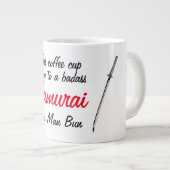 Man Bun Samurai Humour Mug (Devant droit)