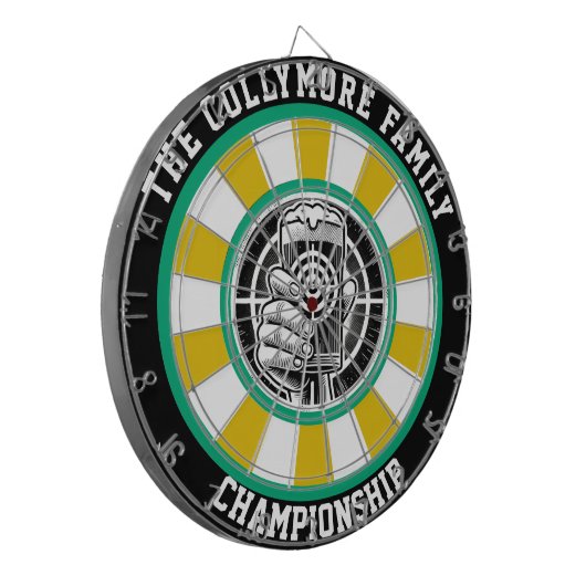 Man Cave Beer Target Design Dartbord (Voorkant Links)