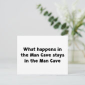 Man Cave Briefkaart (Staand voorkant)