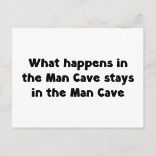 Man Cave Briefkaart