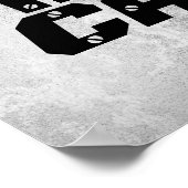 man cave citation poster texte en gras sur gris (Coin)