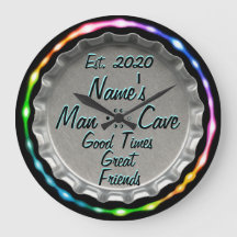 Man Cave Clock! Neon kijk!