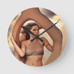 Man Cave Clock Ronde Klok