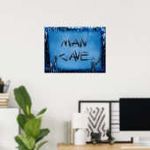 Man Cave Crystal Poster (Thuiskantoor)