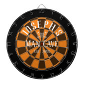 Man Cave Custom Name Dart Board Dartbord (Voorkant)