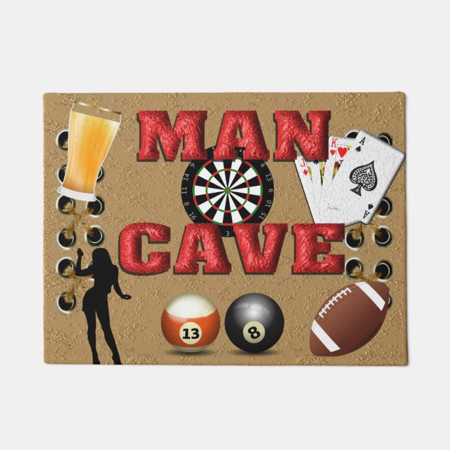 Man Cave - Deurmat (Voorkant)